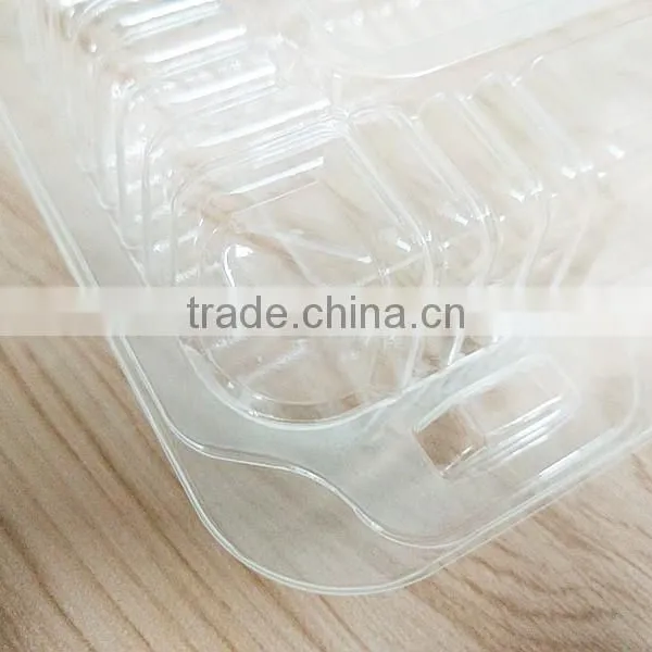 Cheap OPS Plastic Hinged Plastic Cake Carrier Container Packaging for Pastry photo-2
