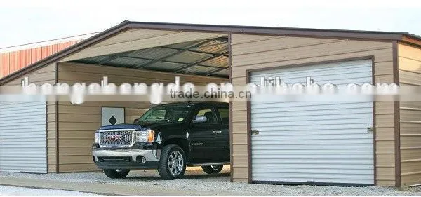 ISO Certified China Made Steel Prefabricated Garagres New photo-3
