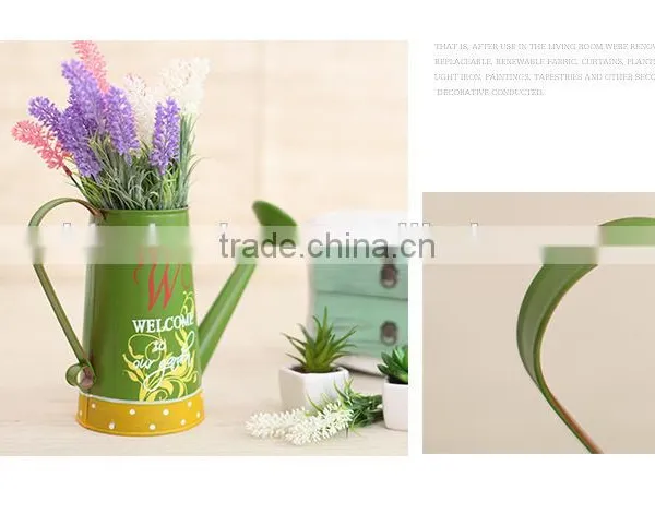 China Top Sell Coloful Decal Cute Galvanized Metal Watering Can photo-3