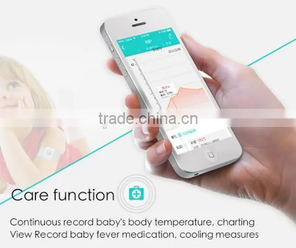 New Bluetooth Smart Thermometer With High Temporature Alarm, Wearable Electric Thermometer for Baby photo-5
