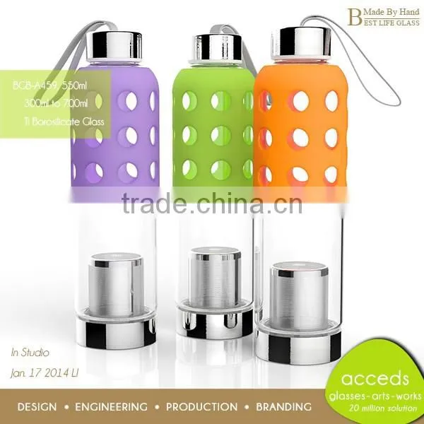 Glass Sports Protable Child Water Bottle photo-3