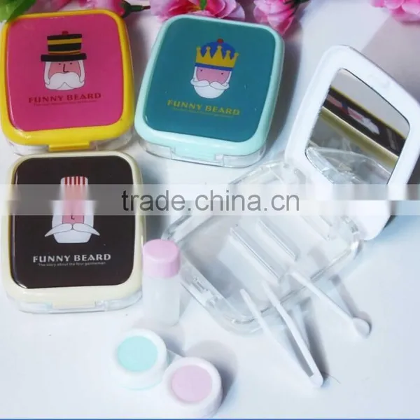 Supply Fashion Cute Cartoon Mr. Beard Contact Lens Box photo-3