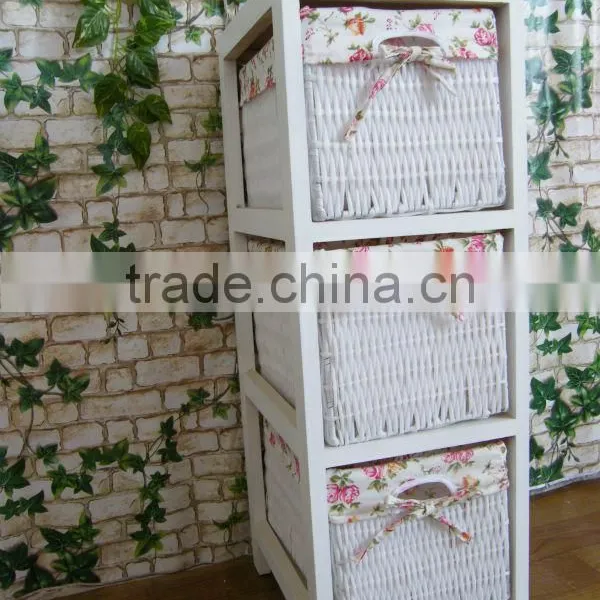 White Wooden Cabinet With Drawers/wooden Chest/wooden Furniture photo-2