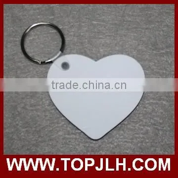 DIY Blank Coated Sublimation MDF Keychain for Couple Lovers photo-5