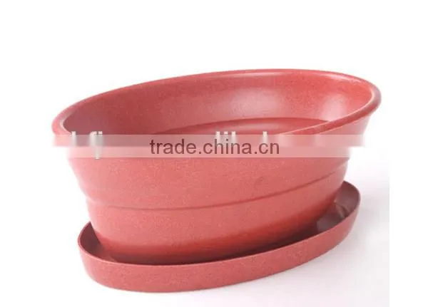 Long-lasting Traditionary OEM Available Bamboo Degradable Flower Pot photo-2