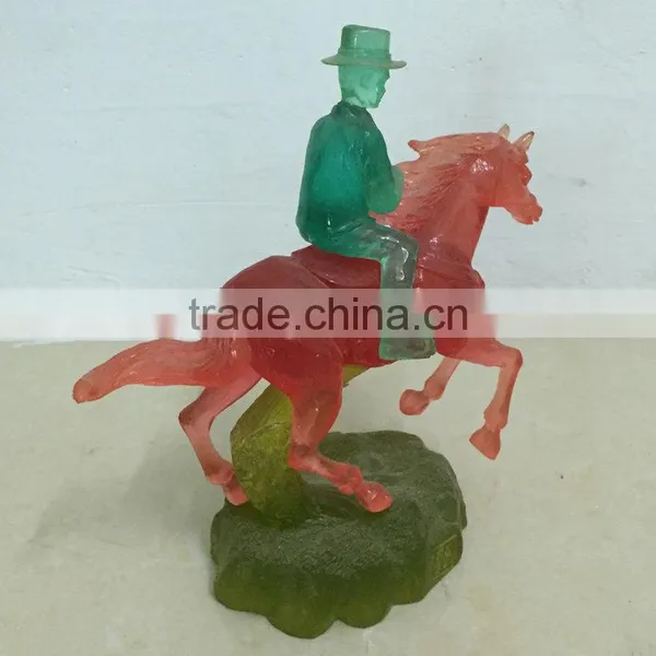 Polyresin Ride a Horse Statue photo-5