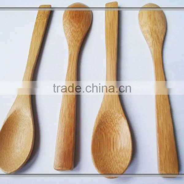 Teaspoon Wooden Ice Cream Oval Spoon Family Tableware photo-4