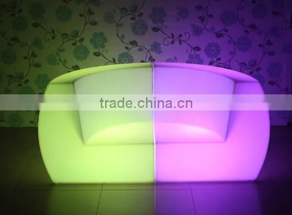 Outdoor Waterproof Plastic Led Illuminated Sofa Sets, Glow Led Modern Sofa Chair photo-4