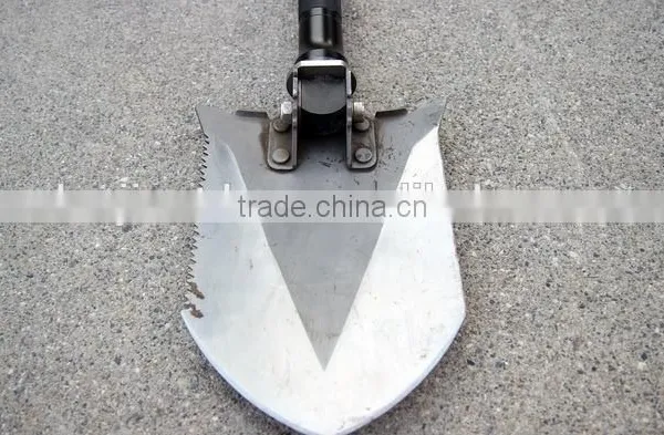 New Design Outdoor Multifunction Bushcraft Shovel Knife Hoe Hammer and Flashlight photo-4