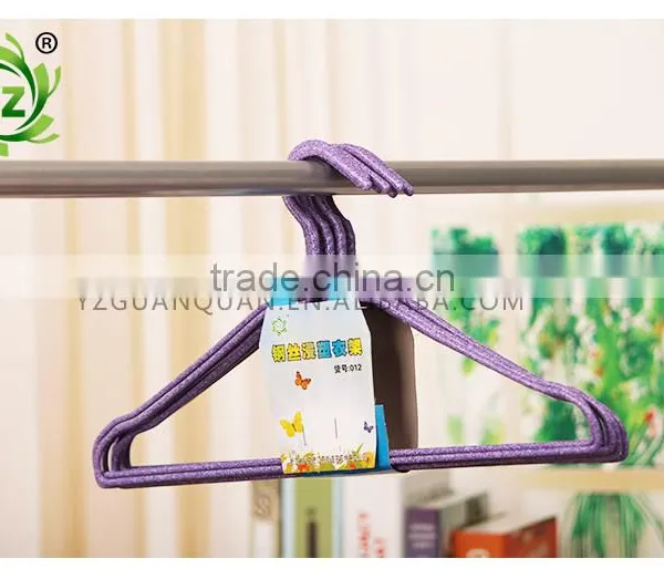 A360 2017 High Quality Clothes Hanger/metal Pvc Coated Laundry Hangerr/Metal PVC Hanger With Curved Shape photo-4