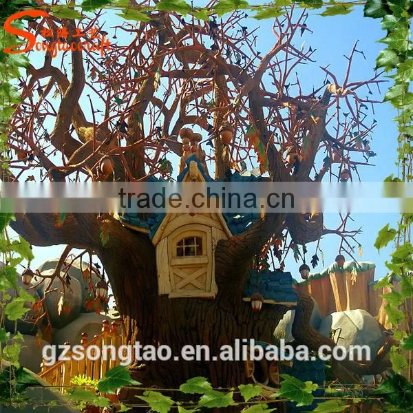 High-level Design Outdoor Artificial Tree House Simulation Artificial Tree House for Kids photo-2