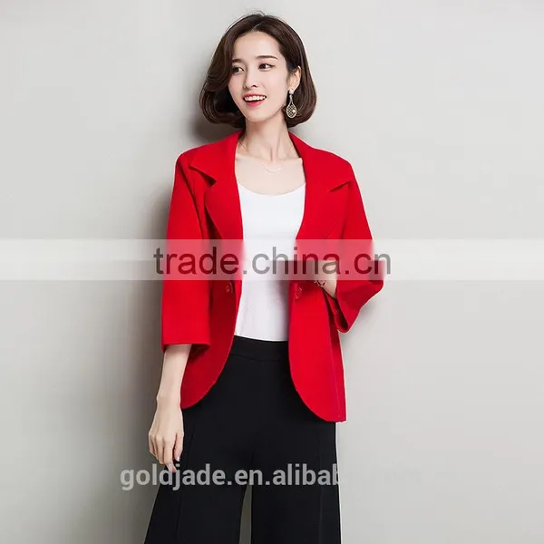 New Customized Wholesale Jersey Jacket Women Blue Jacket Short Fall Korean New Style Jacket photo-5