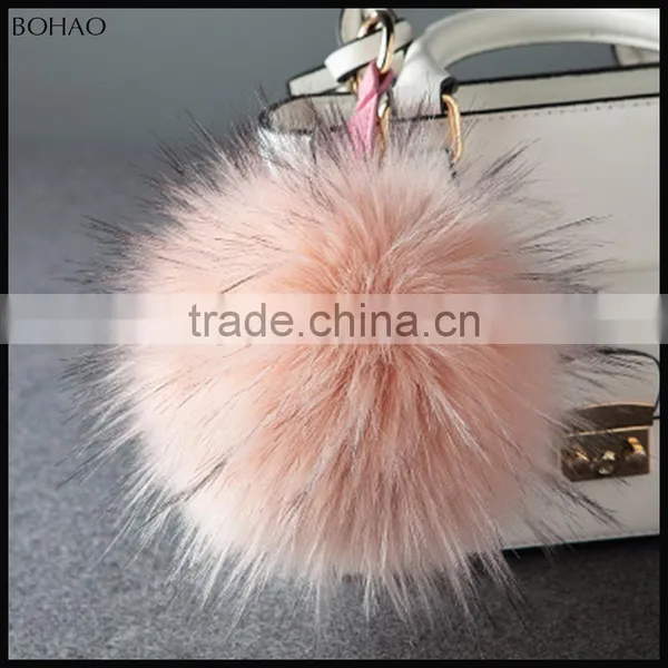 Many Colors Avaliable Fluffy Raccoon Fur Pom Pom photo-2