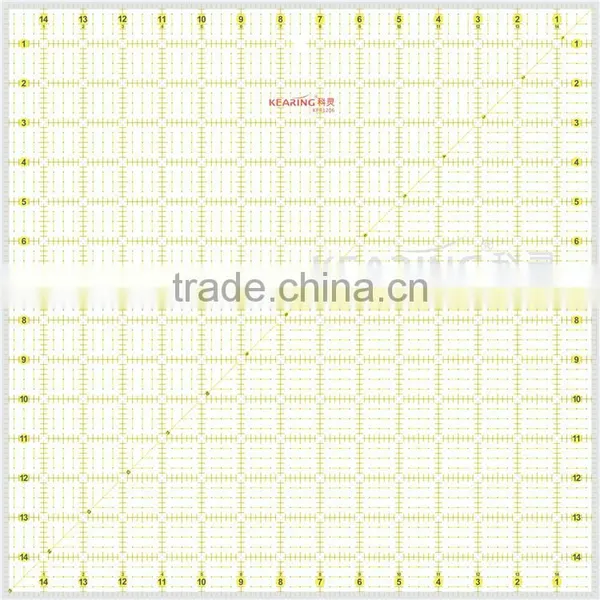 Factory Wholesale High End Non Toxic Artwork Making Plastic Quiting Ruler in Size 16cm*16cm 3mm Thicklness #kpr1616 photo-2