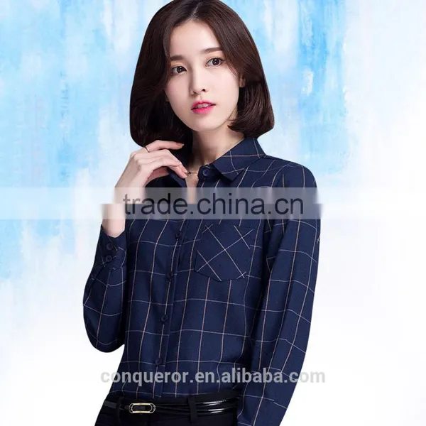 New Design Blue Check Cotton Ethnic Fabric photo-2