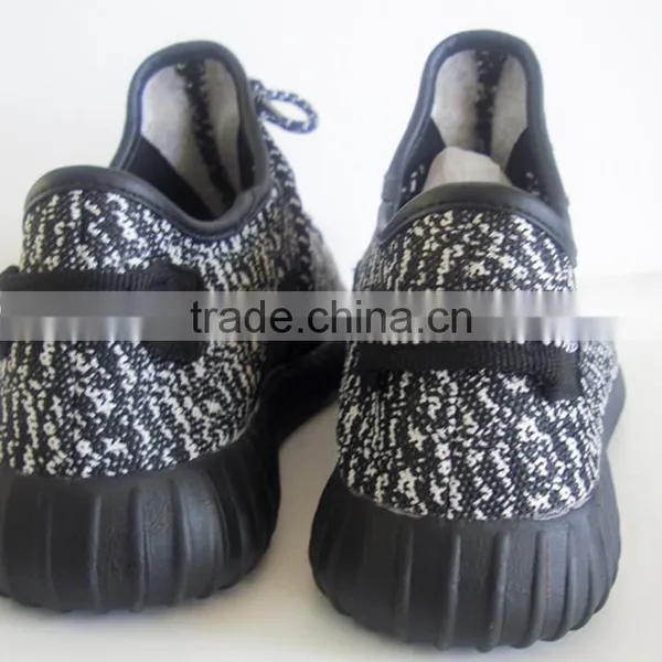EVA Insole Black and White Mesh Men Sport Shoes photo-5