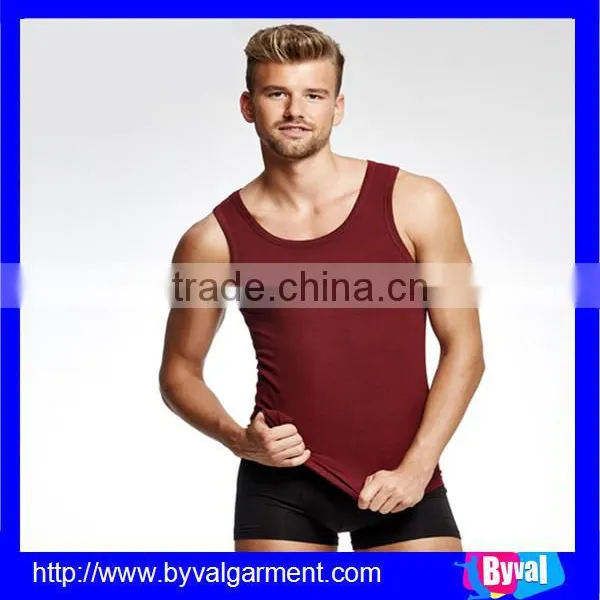 OEM Men High Quality Waistcoat Summer Dry Fit Sleeveless Plain Dyed Shirts photo-2