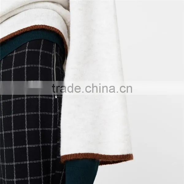 Attractive Glitzy Cropped Cutting Side Zip Cotton Womens Checkered Pants photo-4