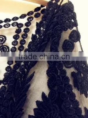 Summer Gouhua Openwork Lace Blouse Lace Openwork Short Blouse Female Temperament Lace Blouse photo-4