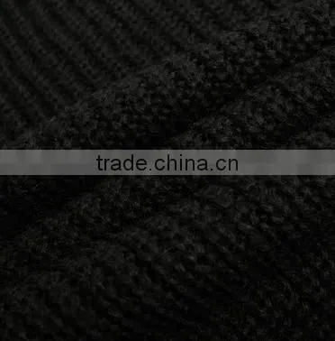 Casual Pure Color Cashmere Pullover Thick Loose Top Brand Sweaters for Wholesale photo-5