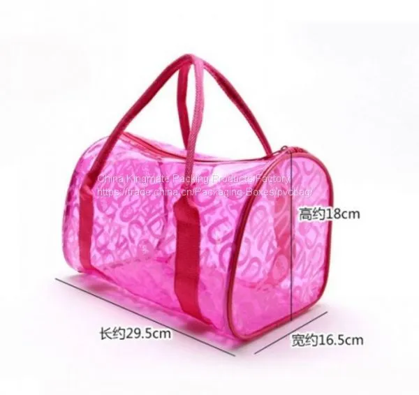 Fashion Summer Beach Bag Outdoor Waterproof Clear Transparent PVC Cosmetics Bag Cosmetic Organizer Makeup Toiletry Bag photo-2