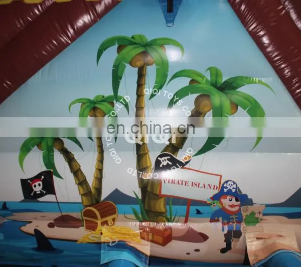 Pirate Ship Obstacle Course Inflatable Challenge, Slide Bouncy Obstacle Course photo-3