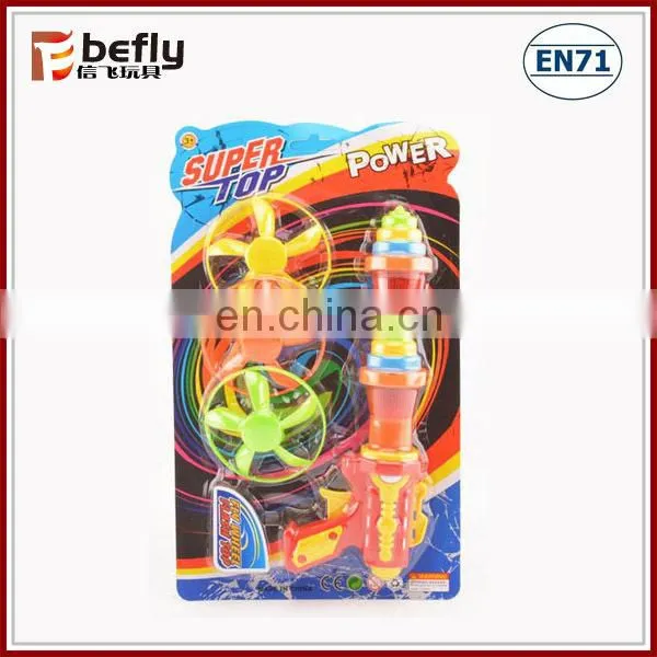 2 IN 1 Plastic Flying Spinning Toys With Light photo-3