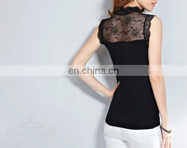 Customized Women Transparent Sexy Blouse photo-6