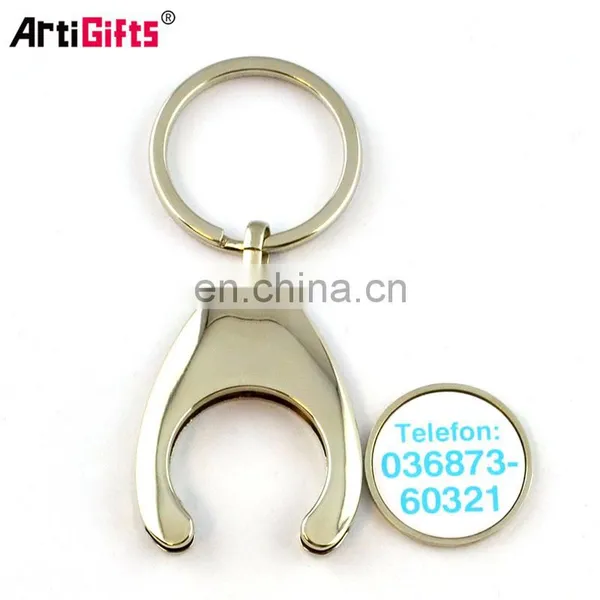 Metal Trolley Keychain Coin for Supermarket Trolley photo-3