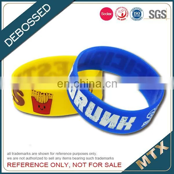 Debossed Silicon Wristband Bracelet photo-5