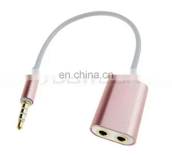 3.5mm AUX Audio Splitter Cable Earphone Headphone Adapter Male to Female photo-3