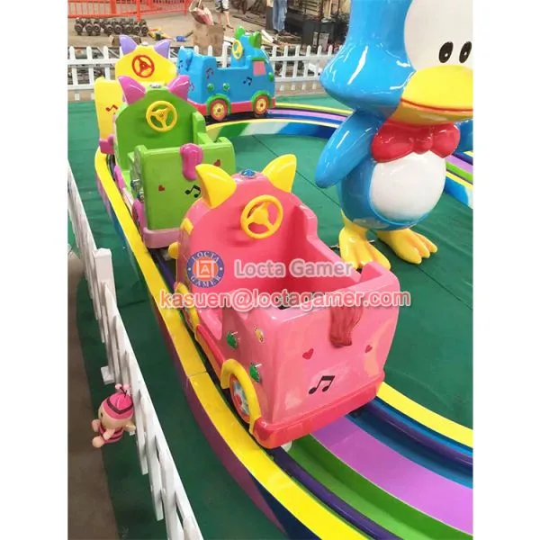Zhongshan Amusement Theme Park Outdoor Equipment 4 Seat Cute Spirit, Mini Tarin for Kids Rail Train, Electric Train photo-4