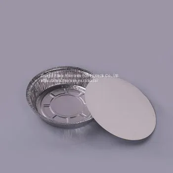 Disposable Aluminum Foil Round Flan Pan Pizza Baking Pan