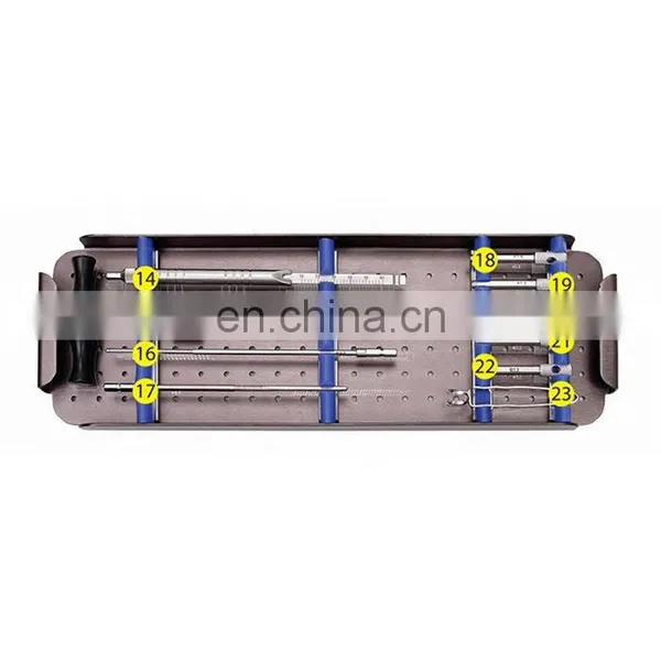 China Manufacture Bone Surgery Instruments Small Fragment Locking Plates Instruments Set Orthopedic Surgical Implants photo-3