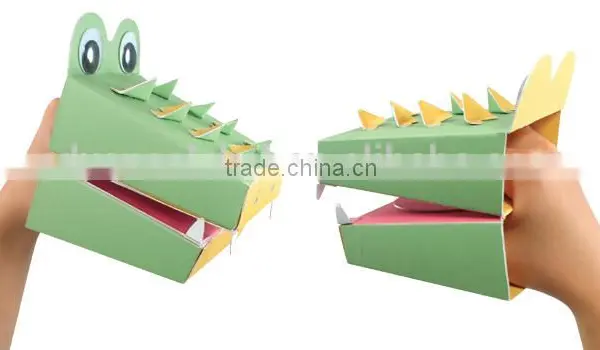 Make Your Own Paper Craft DIY Crocodile Animal Puppet Kit photo-4