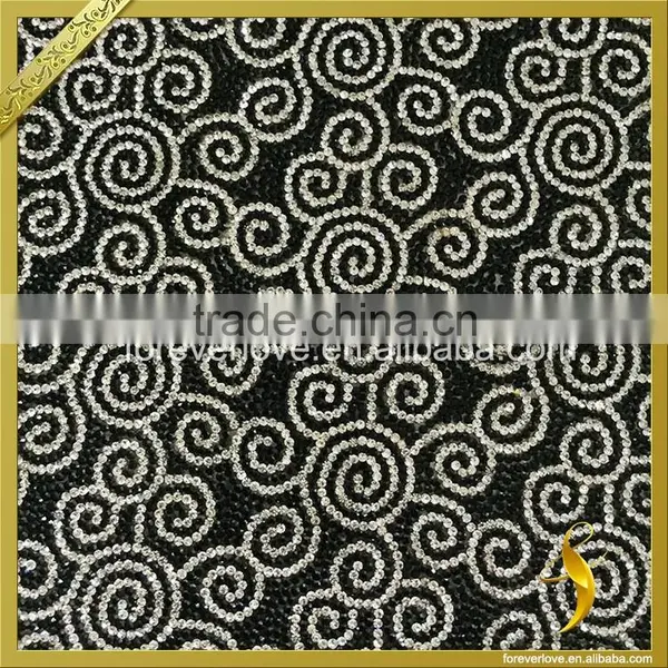 Fashionable Crystal Rhinestone Mesh Trimming Sheet Hotfix for Garment Accessories FRM-192 Supplier's Choice photo-2