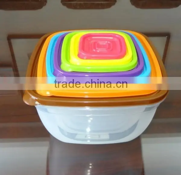 Hot Selling 7 Pcs Set Square Plastic Food Storage Container / Food Storage Box photo-5