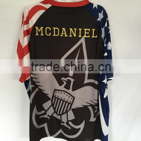 100% Poly Knit Mens Sublimation Print T Shirts photo-2