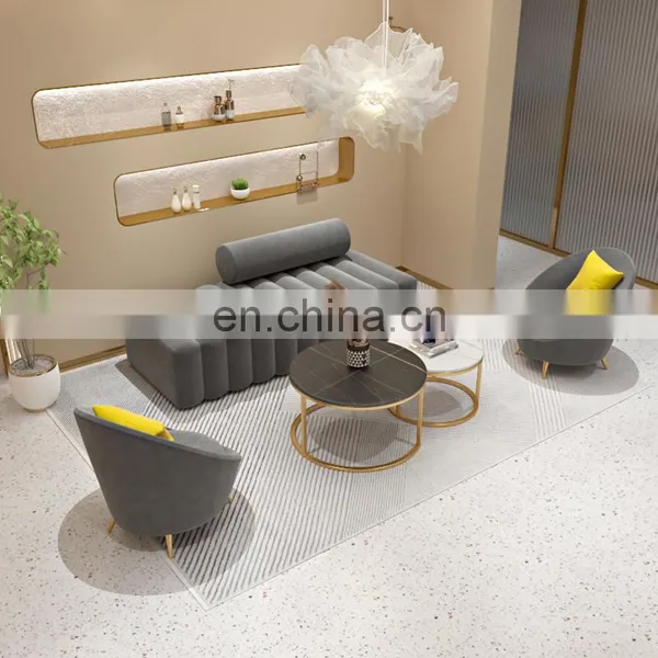 Nordic Beauty Salon Sofa Creative Leisure Reception Lounge Area Long Bar Hair Salon Clothing Store Small Sofa photo-3