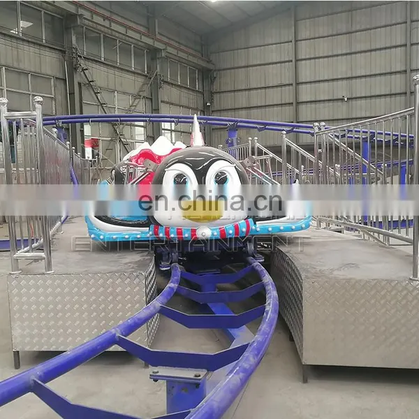 Family Roller Coaster Penguin Spinning Car Amusement Theme Park Rail Road Rides for Sale photo-2