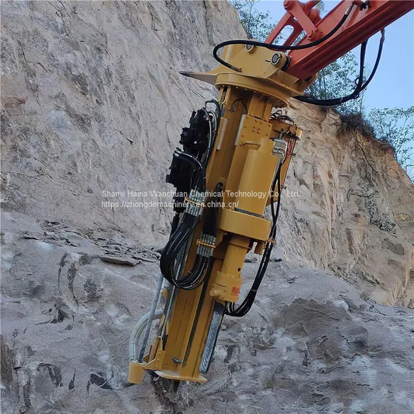 A Drilling and Hydraulic Rock Splitting Machine Mounted on an Excavator for Mining Rocks photo-2
