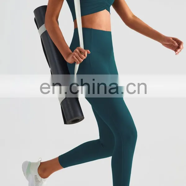 New In Stock Front Wrinkle Push-up Bra Matching Tummy Control Leggings 2PCS Yoga Set Women Sports Gym Fitness Wear Clothes photo-2