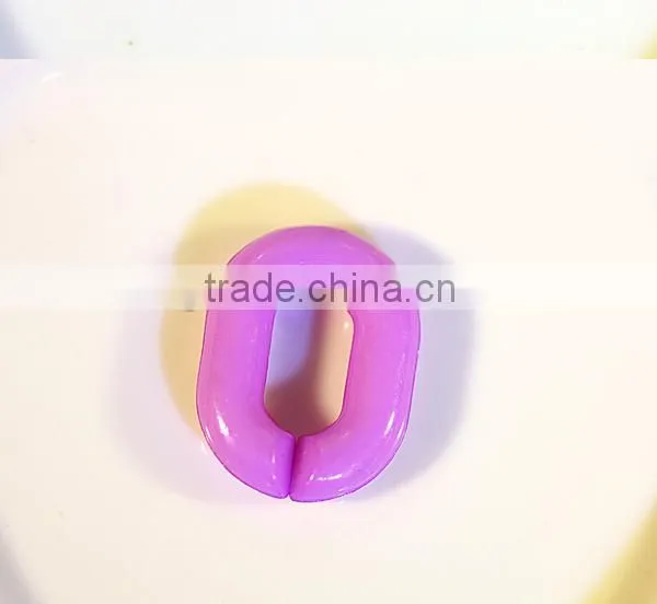 DIY Accessories 23 * 17 mm Acrylic Opening Lap Composable Chain Color Fluorescent Color Plastic photo-4