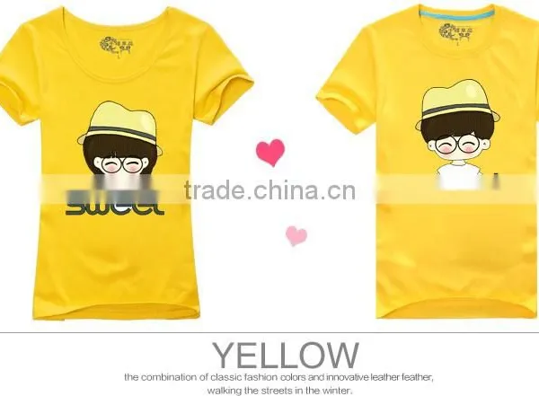 2015 OEM Cute Couple Shirt Design / Dri Fit Shirts Wholesale / Chinese Clothing Manufacturers photo-4