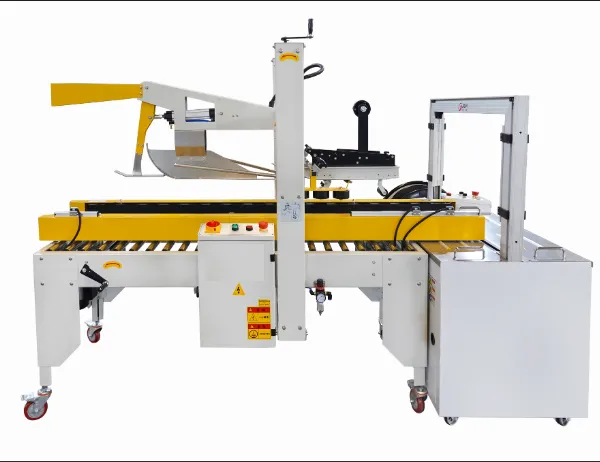 Automatic Folding, Sealing and Strapping Machine