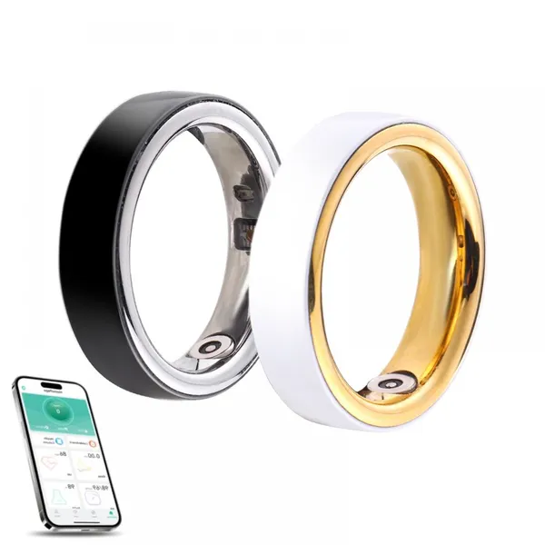 Bluetooth Smart Ring: Heart Rate, Blood Pressure, Blood Oxygen, Body Temperature Monitoring, ECG, Step Counting, Sleep Tracking photo-4