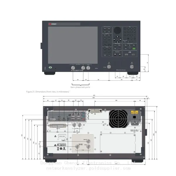 Clés neuves et inutilisées Keysight E5061B Analyseur de réseau vectoriel Tester RF de précision Alimentation