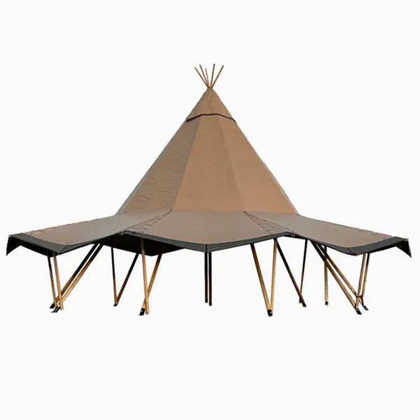Waterproof Outdoor Restaurant Bar Indian Tent Wood Other Camping & Hiking Products