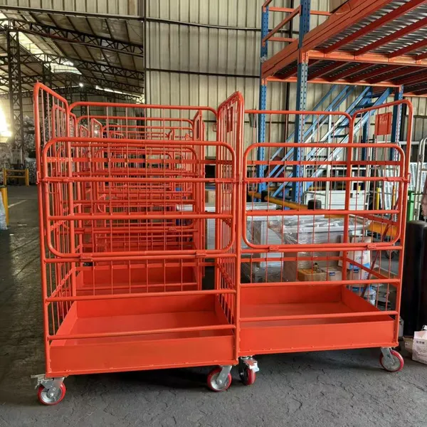 Multi-Tier Order Picking Trolley With Steps for Warehouse Logistics photo-4