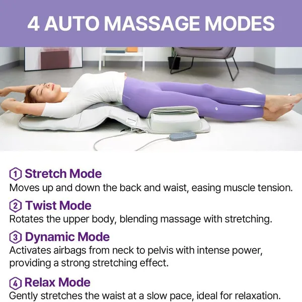 Heated Full Body Massage Mattress for Muscle Relaxation MH-A81 photo-4